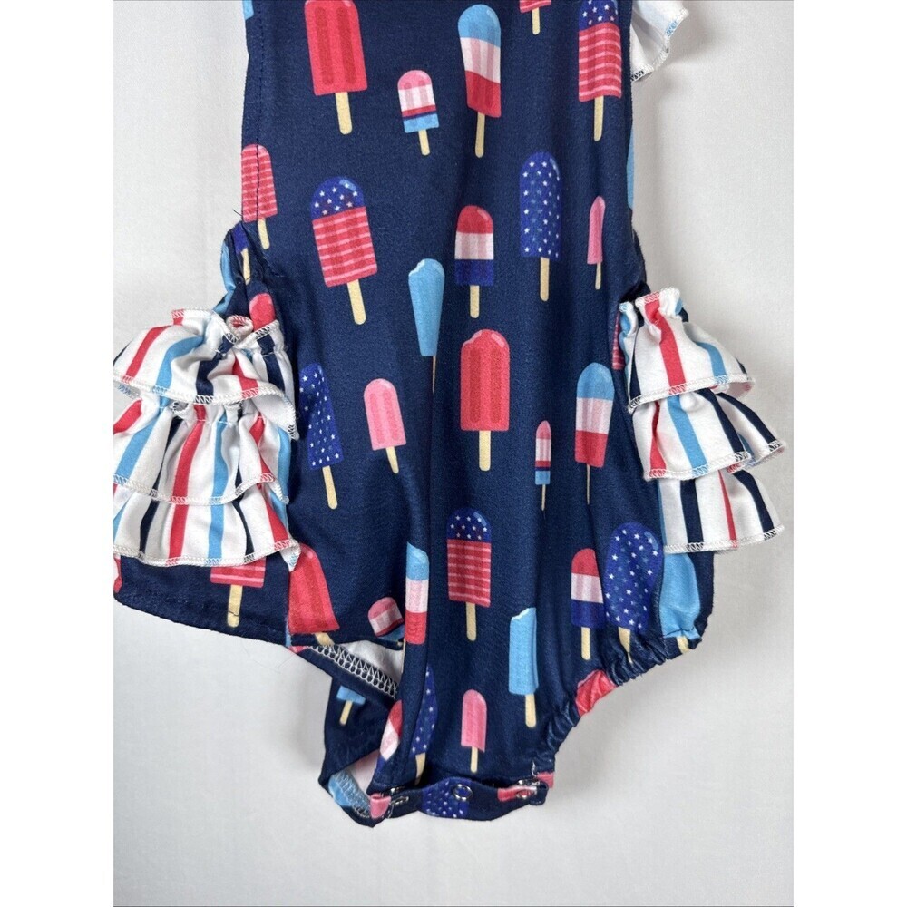Pete And Lucy Popsicle Print Romper Size 12-18 M Preowned - Picture 6 of 11
